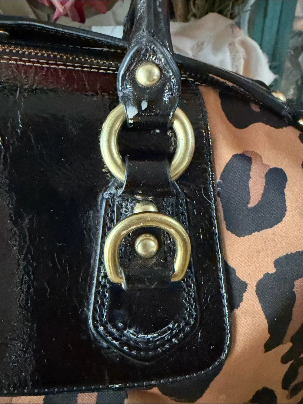 SOLD! RARE! Coach Madison Ocelot Leopard-Print Sabrina Satchel 15553